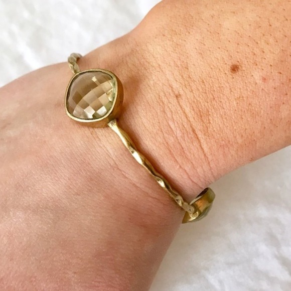 Sonya Renee Citron Gemstone Bangle Stack Bracelet - Picture 3 of 3